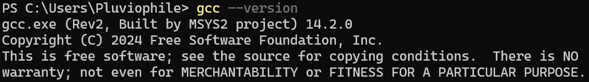 gcc &ndash;version